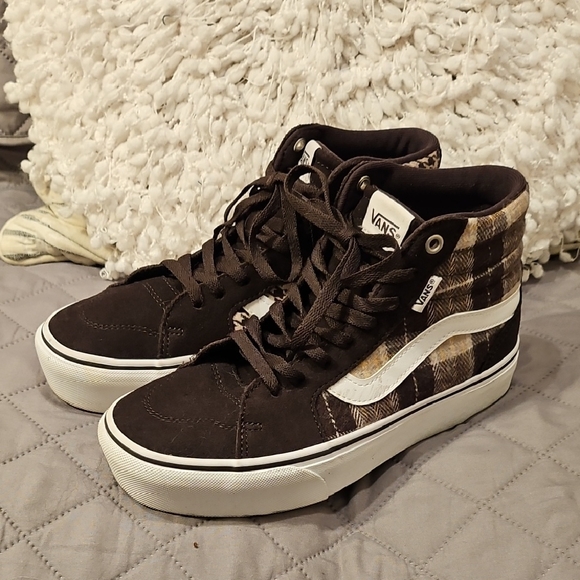 Vans Filmore Hi Brown Plaid Mix High-Tops - Picture 10 of 16